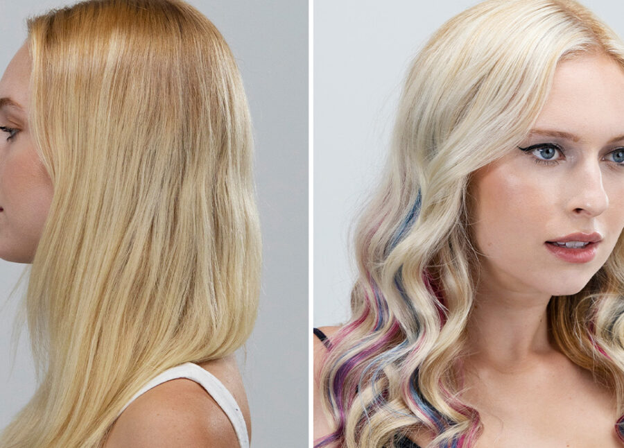 Before and After HI LIFTS for Lived in Blonding