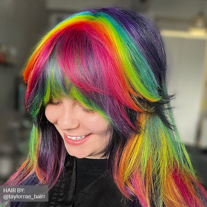 68 Photos of Rainbow Hair Ideas to Consider for 2023