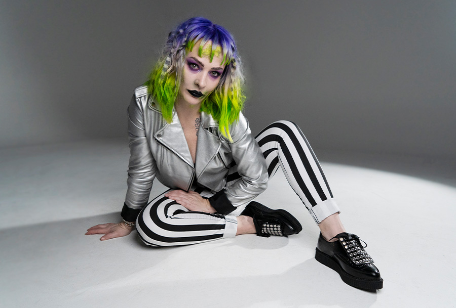 Beetlejuice-Inspired Halloween VIVIDS Color Blocking Reveal