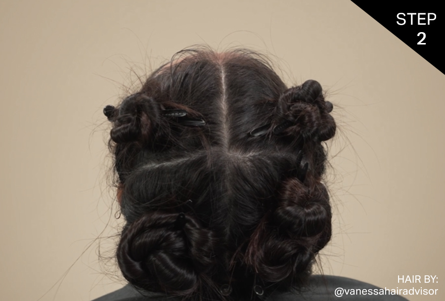 Sectioning The Hair Is Part Of The Step By Step Balayage Pattern