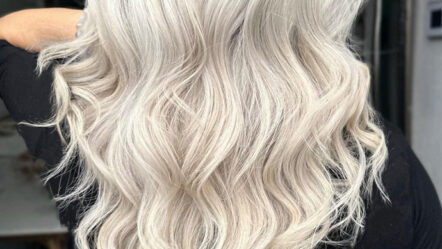 Female hair with PRAVANA Platinum Blonde