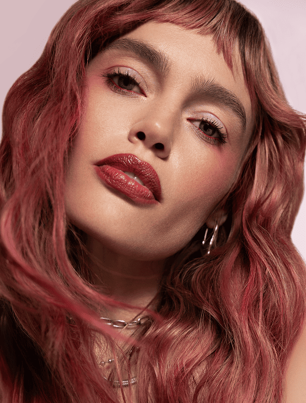 Female model with PRAVANA VIVIDS Original Crush haircolor