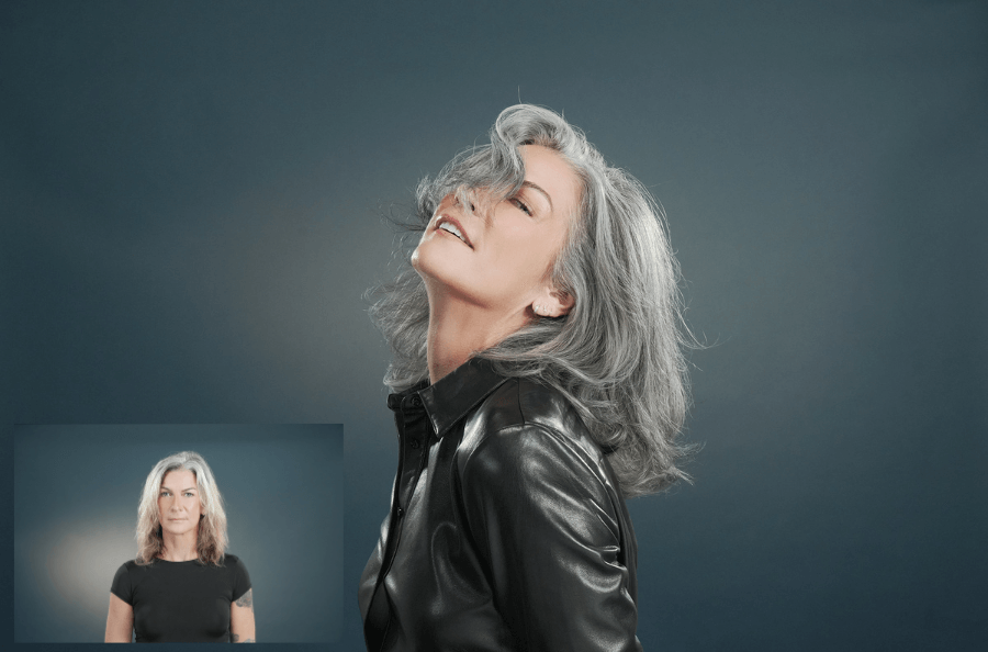 Gracefully Gray Hair Color with PRAVANA HydraGloss 5S and 10S