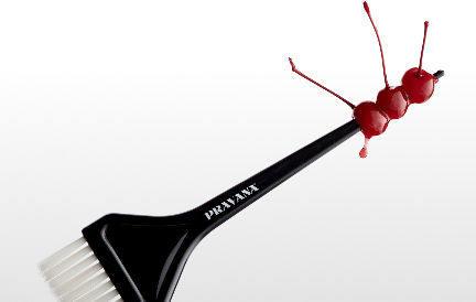PRAVANA brush with Cherry fruit