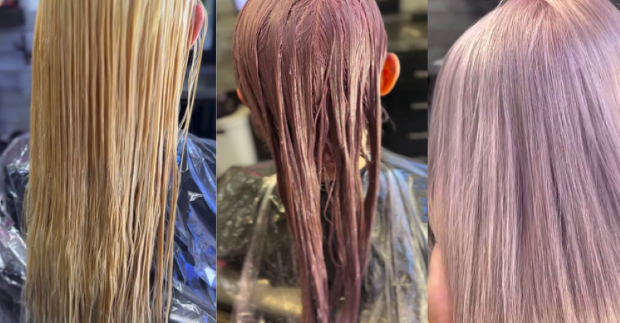 Lemon yellow blonde highlights sparkle in the sun like a Limoncello Tini.